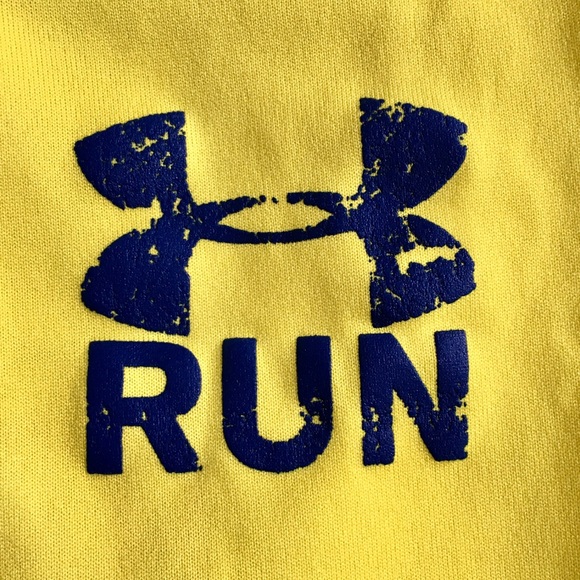 Bright Yellow Under Armour Womans Top - Picture 3 of 8
